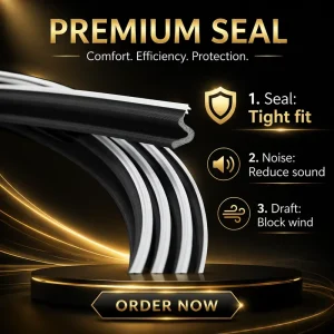 PU Foam Weatherstrip Sealing Strip for Doors and Apartments, Soundproof