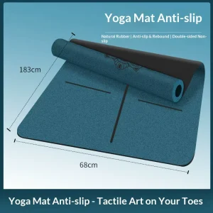 PU Natural Rubber Beginners Yoga Mat 6mm 8mm Non Slip Matte Wear Resistant Sweat Absorbing Coconut Shell Coir Luxury Custom LOGO