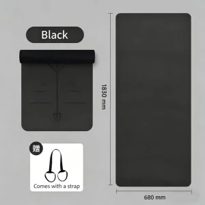 PU Natural Rubber Yoga Mat 183*68cm 5MM High-End Sports Pilates Mat Non-Slip Luxury Fitness Mat Direct Manufacturer