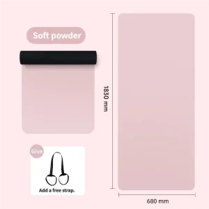 PU Natural Rubber Yoga Mat Anti slip Luxury Fitness Mat 5MM Yoga Studio High end Exercise Mat Portable Eco Friendly Washable