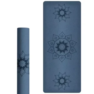 PU Natural Rubber Yoga Mat Custom Pilates Mat Round Edges Eco Yoga Mat
