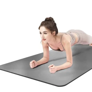 PU Natural Rubber Yoga Mat Non Slip Stable Sweat Absorbing 5MM Thick 183cm Rectangular ST009 High End with Straps Direct Sales
