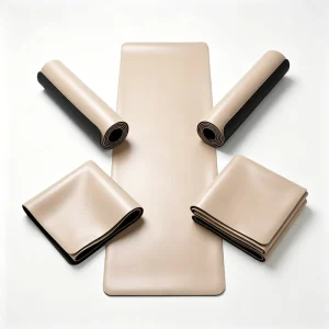 PU Natural Rubber Yoga Mat Non Slip Sweat Absorbent Eco Mat for Home Pilates Studio Training