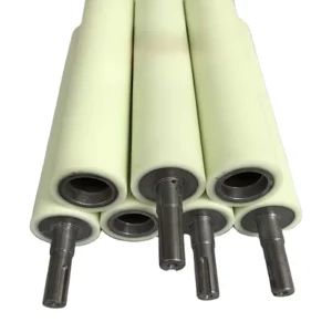 PU Polyurethane Stainless Steel Rubber Roller with Silica Gel Coating, Wear Resistant, High Temperature