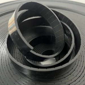 PU Rubber Material Black Flat Belt 25mm Width P2 P3 P4 for Exercise Running Machines OEM