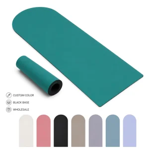 PU Rubber Yoga Mat 1830x680x4.5mm Semi Round Top Arch Design Non Slip Hot Yoga Pilates Mat Custom Printed Factory