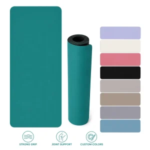 PU Rubber Yoga Mat 183x68cm 4.5mm Rectangular Durable High Grip Pilates Training Mat Custom Logo OEM Manufacturer