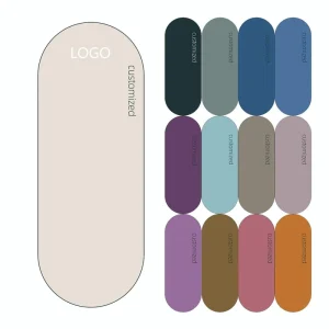 PU Rubber Yoga Mat Elliptical Light Board Posture Line Household Anti Slip Fitness Mat Customizable Logo