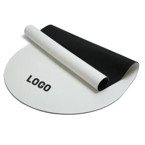 PU and Rubber Oval Pill-Shaped Printed Yoga Mat for Home Gym