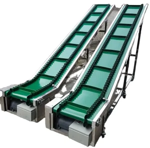PVC Inclined Climbing Belt Conveyor Lifting Machine for Light Industry Material Handling