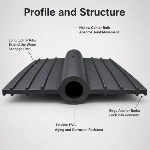 PVC Or EPDM Waterstop Factory PVC For Construction & Expansion Joints Rubber Seal Strip