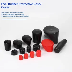 PVC Rubber Sleeve Rubber Cap Insulation Dustproof and Anti Collision Silicone Sleeve Pipe Cap Threaded Screw Protective Cap