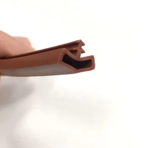 PVC TPE Silicone rubber door slot type weather sealing strip for wooden door