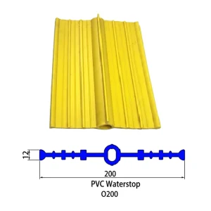 PVC Waterstop Water Bar Shear Key Type Watertight Sealing Strip for Concrete Joint Bridge Foundation Underground Waterproofing