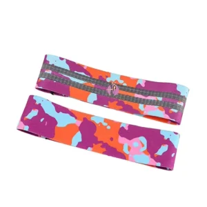 Pattern Colorful Hip Circle Fabric Pilates Heavy Elastic Fitness Resistance Band Custom