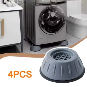 Perry Gray Hard Rubber Washing Machine Foot Support Non slip Foot Pad Shock Absorption Noise Reduction Mute protection Pad