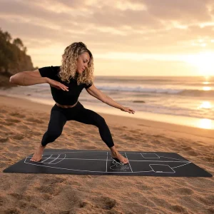 Personalised Pu Natural Rubber Yoga Mat Surf Pop Up Mat