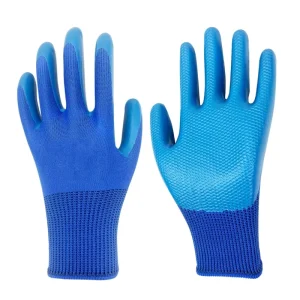 Physical Embossed Labor protection Summer Breathable Impregnated Thickened Wear resistant Latex Hanging Rubber Work Gloves