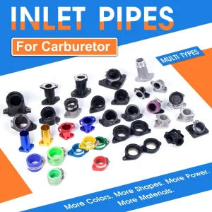 Plastic Metal Rubber Motorcycle Carburetor Inlet Pipe Replacement Adapter with Universal Fitment