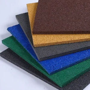 Plastic and Rubber Granules with Shock Absorption and Antibacterial Features for Multi-Sport Outdoor Flooring
