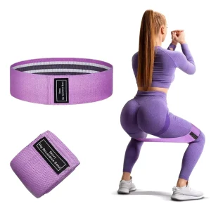 Polyester Fabric Fitness Bands Elastic Resistance Loop for Gym Workout and Yoga for Body Building Exercise