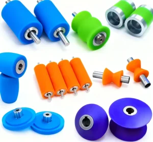 Polyurethane Product Manufacturers specialized Polyurethane Wheels Bearing type Rubber Rollers Cutting 60 95 Shore Hardness Fast