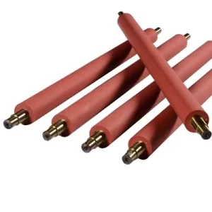 Polyurethane Rubber-Coated Roller with Silicone Bearing and High-Temperature Resistance