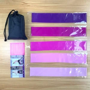Portable 10 40LB Durable Latex Resistance Bands (5 Colors) Eco Friendly for Workout Muscle Activation & Flexibility