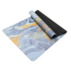 Portable Color Printing PU Rubber Yoga Mat Non Slip