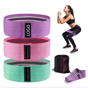 Portable Customizable LOGO Latex Fitness Elastic Resistance Band Set with Resistance Loop for Home Yoga Exercise