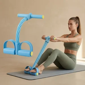 Portable Resistance Pull Rope Fitness Equipment Leg Arm Waist Exercise Trainer Resistance Bands Foot Pedal for Home Workout