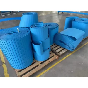 Positive Rubber Drive Belt for Meat and Seafood Processing with Stollen Strap