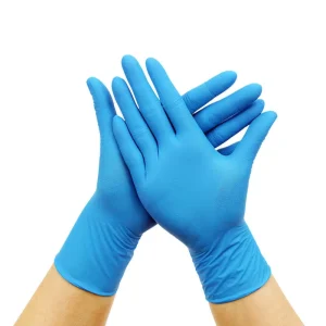 Powder Free Blue Nitrile Disposable Nitrile Gloves Examination Gloves Sample Disposable Powder Free Nitrile Gloves