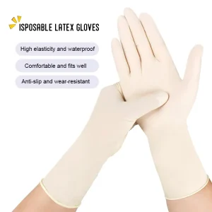 Powder Free Disposable Surgical Latex Gloves