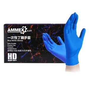 Powder Free Nitrile Gloves Thickened Tactile Rubber Gloves Disposable Hand Protection Gloves for Tattoo Accessories & Labor Work