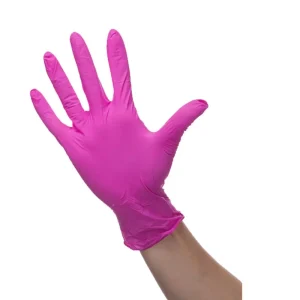 Powder Free Pink Nitrile Kitchen Gloves Food Grade Household Sanitary Medical Rubber Gloves