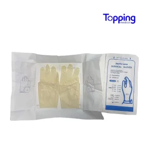 Powder Free Sterile Latex Gloves Rubber Medical Surgical Hospital Use Food Grade CE Certified 10mil Thick