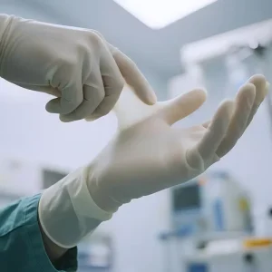 Powder Free Sterile Latex Surgical Dentistry Medical High Elasticity Gamma Sterilization Operation Technique Gloves