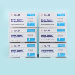 Powder Free Sterile Surgical Rubber Gloves Disposable Latex Medical Operation Gloves