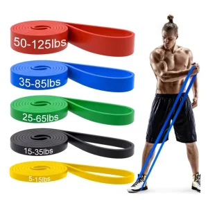Power Rubber Stretch Bands Heavy Resistance Exercise Bands Set for Bodybuilding Fitness Training Leg Bands