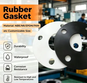 Custom High Temperature Resistant Rubber Gasket for HVAC System