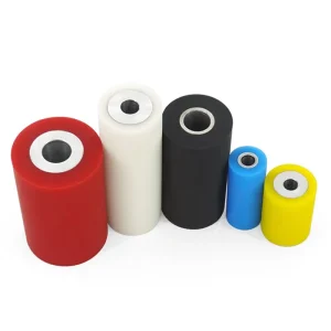 Precision Silicone Rubber Rollers for Conveyor Manufacturing Customized Broached Precision Rubber Rollers