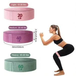 Premium 90lbs Eco Friendly Durable Waterproof Fabric Hip Resistance Band Extra Heavy Booty Loop Gym Fitness Commercial Bands