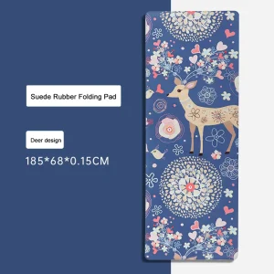 Premium Colorful Soft Surface Sustainable Yoga Mat Anti Slip Rubber Base Suede Yoga Mat for Studio and Home Use
