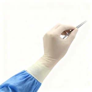 Premium Crafted Sterile Elastic Polyisoprene Medical Grade Safety Gloves Providing Skin protection and Easy Wet Hand Donning