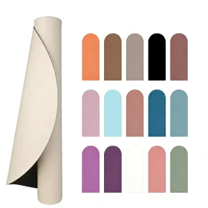 Premium Custom Logo PU Yoga Mat Non Slip Eco Friendly Natural Rubber Yoga Mat for Studio Fitness Training