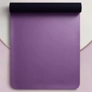 Premium Eco Rectangle Yoga Mat Non Slip Natural Rubber 5mm Foldable with Mesh Bag for Home Use