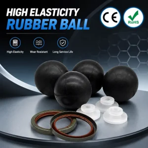 Premium Elastic Rubber Ball Industrial Flexible Rubber Sphere Anti Aging Rubber Ball Custom Manufacturer Supply
