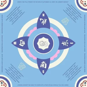 Premium Luxury Mat for American Mahjong and Poker Waterproof Easy Wipe Non Slip Silent Multi Functional Natural Rubber Pad