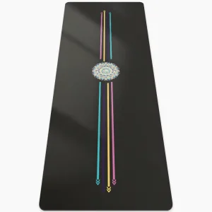 Premium PU Natural Rubber Yoga Mat 4mm Non Slip Sweat Grip for Hot Yoga Studios Custom Logo Available